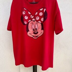 Red Minnie Mouse Graphic T-Shirt